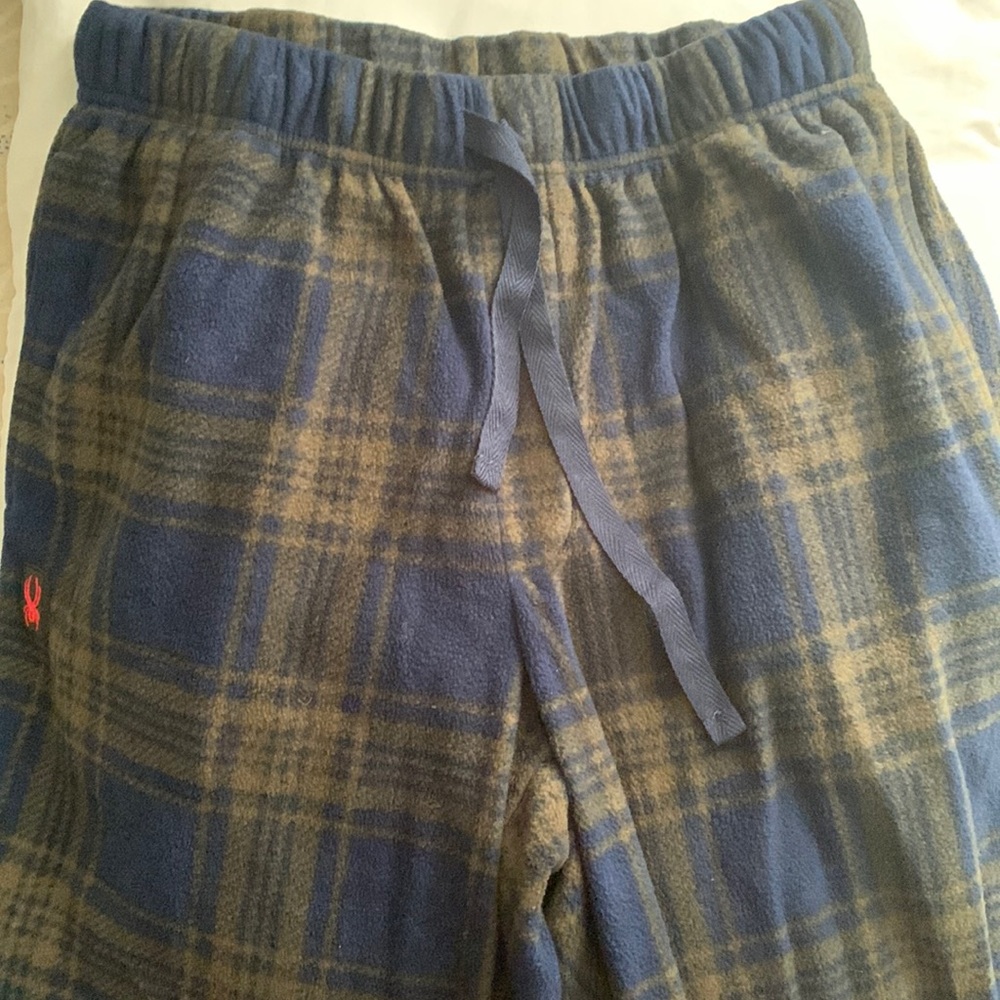 Spyder Medium Men Pajama pants Navy Blue/ Green